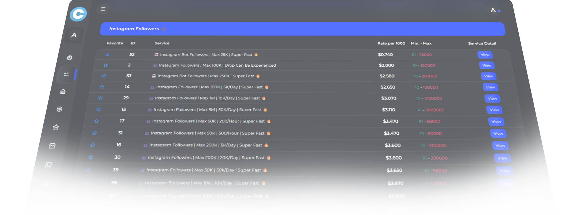CVNSMM Social Media Marketing Platform